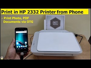 Print in HP 2332 All-in-One Inkjet Printer from Phone using OTG | How to print via OTG in HP Printer