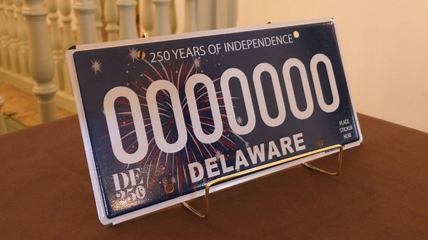 Delaware unveils new license plate