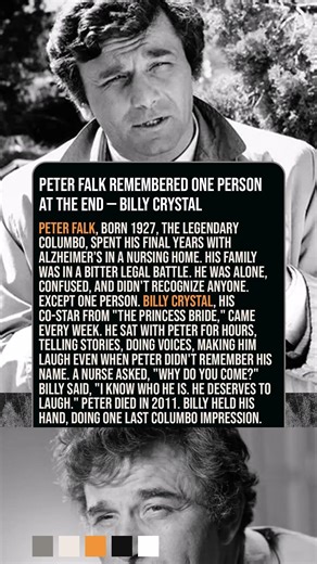 Peter Falk Remembered One Person at the End — Billy Crystal 💔 #Shorts