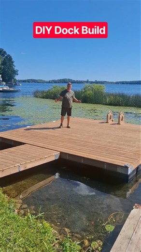 You can save $1,000s building your own dock, its easy dock edge makes all the floats, hardware #diy