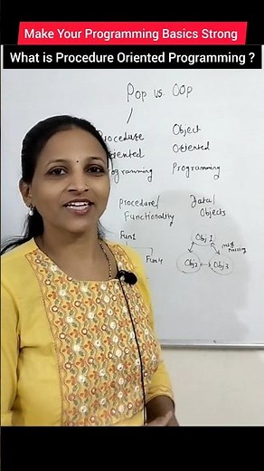 What is Procedure Oriented Programming ? #shorts #youtubeshorts #viral