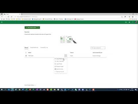How to copy Project in Microsoft Project for the web