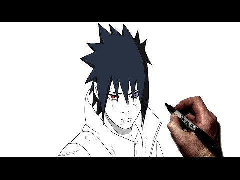How To Draw Sasuke (Sage Six Paths) | Step By Step | Naruto