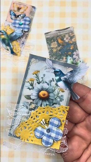 🦋🌼Fun Hidden Paper Clips Journal Embellishments #shorts