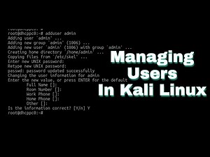 🔴 How to manage users in Kali Linux ? | TechDudes | EH#11