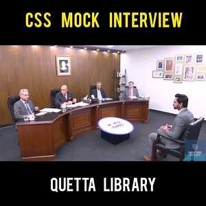 561K views · 15K reactions | #CSS_Interview️  Mock interview. Million More Chosen Prayers For You All Guys爐 CSS Interview️ By CSPs •• For More Interviews Keep Following Quetta Library  | Ignite Pakistan | Facebook
