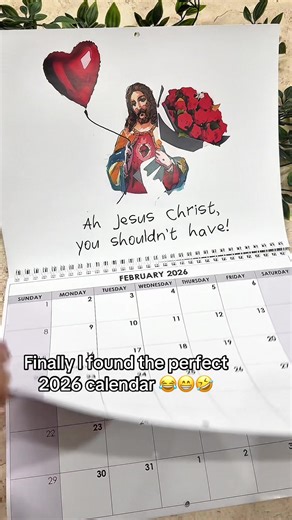 Jesus Christ 2026 calendar #jesuschrist #christ #jesusmemes #jesusfunny #2026calendar #calendar2026