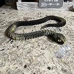 3D Printed Animals-Snake Viper,3D Printed Snake Toys Articulated Snake 3D Printed Animals Animal Model Ornaments Creative Funny Toy Festival Gift for Frends (Luminous Blue, 24Inch)