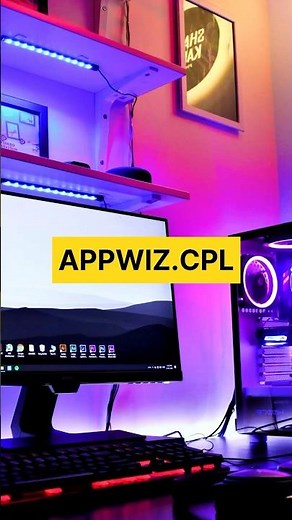 How to open program and features window with run command on windows PC #pctipsandtricks #shorts
