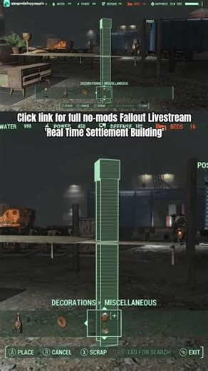 Real Time Settlement Building Livestream Episode 13 - Shillar Drop at Vault 88 Fallout 4 no mods