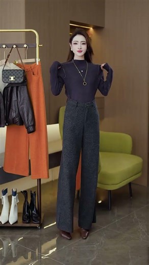 women Knitted Sweater, Autumn and Winter Color Block Long Sleeve Tassel#trending#shorts#outfit