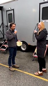 Jack and Mel tortilla challenge (from the set of Virgin River). | Netflix