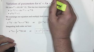 Differential Eqns. F22-23 -- Variation of parameters