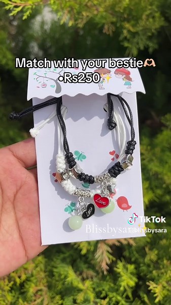 Match with your best friend ❤️🌸 #fyp #blissbysara #besishahar_lamjung #deliveryallovernepal #getsyoursnow #matchingbracelets