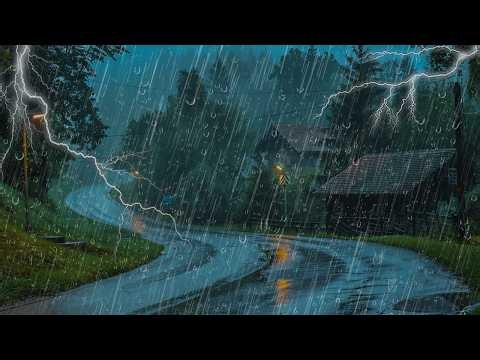 Sonido de Lluvia Relajante para Dormir - Lluvia y Truenos en Techo, Rain sound for sleeping 424