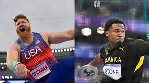 Ryan Crouser coaches fellow Olympian Roje Stona to win gold in discus throw
