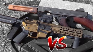 Real Tommy Gun VS CMMG Banshee 45 | ARO News