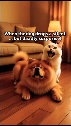 Dog Farts… Cat Loses Its Mind! 😂🐶🐱 | Funniest Pet Attack Ever! #DogAndCat #DogFart #HilariousPets