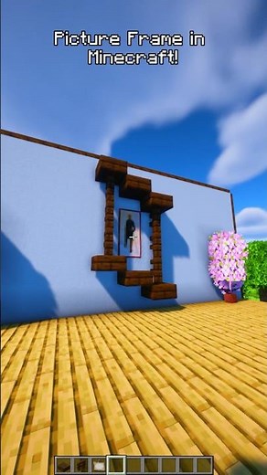 Picture Frame in Minecraft! 🖼️✨ Easy Build #minecraft #minecraftbuilding
