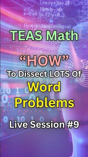 How To Solve MANY TEAS Math Word Problems #craftmath #teasmath
