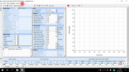 使用NavCad快速评估船型阻力