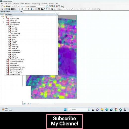 How to convert PDF To TIFF in ArcGIS 10.8 #qgis3 #gis #map #arcmap #googleearth #arcgispro