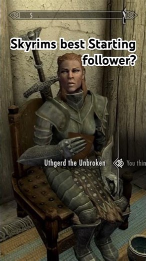 Is this Skyrims best starting follower? #skyrim #gaming #bethesda #elderscrolls #gameplay