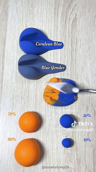 Mixing Orange and Blue Colors: A Creative Demo