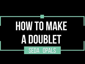 How to make a opal doublet by renowned opal cutter and author Greg Pardy