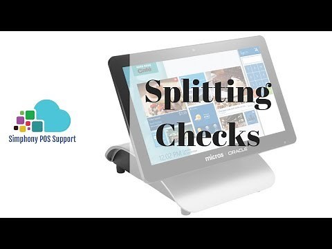 Splitting Checks - Oracle Micros Simphony POS Training and Support