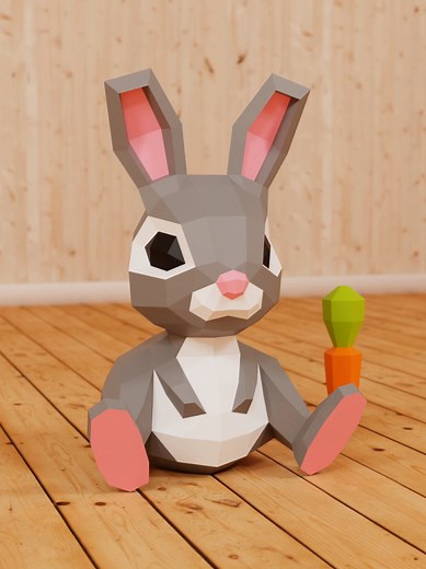 Create Adorable 3D Paper Bunny Craft for Easter