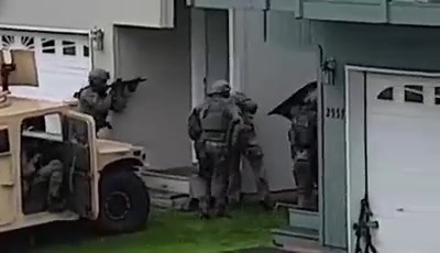Swat Team Fails to Open Door
