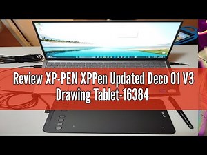 Review XP-PEN XPPen Updated Deco 01 V3 Drawing Tablet-16384 Levels of Pressure Battery-Free Stylus,