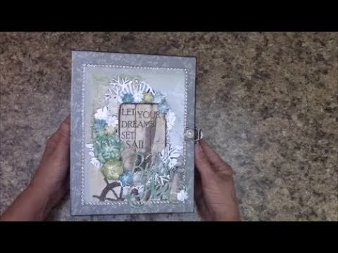 MINI ALBUM TUTORIAL BEGINNERS PART 1 SEA BREEZE SHELLIE GEIGLE JS HOBBIES & CRAFTS