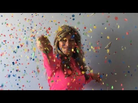 Popping Balloons filled with Confetti!