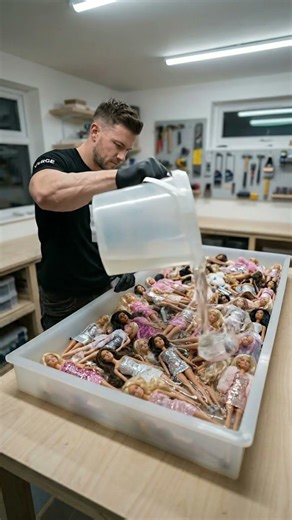 I Made a Barbie Doll Epoxy Resin Table for a Luxury Girls Playroom 😍✨ #diyproject