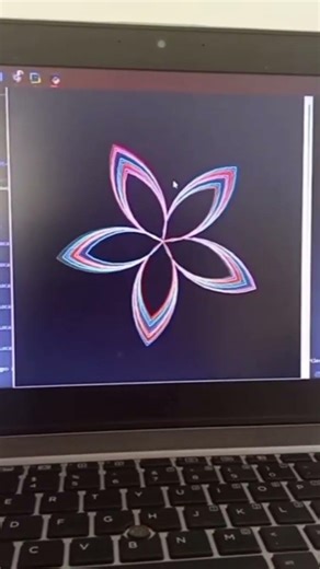 #python #codingart #shortsfeed Drawing a Colorful Flower using Code! ✨💻