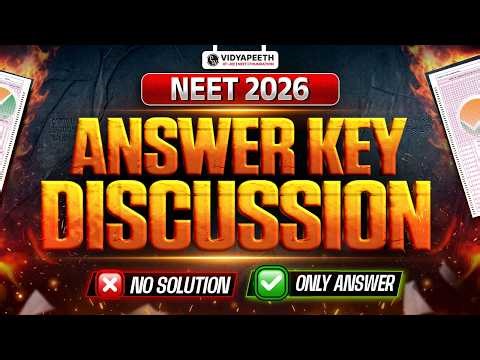 NEET 2026 : Live Answer Key Solution 💥|| NEET 2026 Answer Key || NEET 2026 Paper Solution