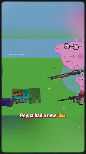 Peppa and George disguised themselves as zombies #peppapig #animation #fyp #cartoon #usa