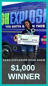 1.2K views · 25 reactions | Today is a special #WinnerWednesday! At the Cash Explosion Road Show, we gave away $25,000 to lucky winners in the audience. Here is one of our $1,000 winners! | The Cash Explosion Show | Facebook