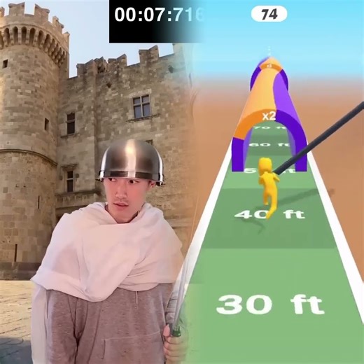 Getting Knighted Speedrun (8.6 seconds)