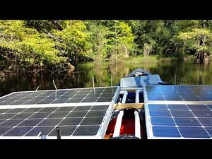 400 watt solar powered canoe