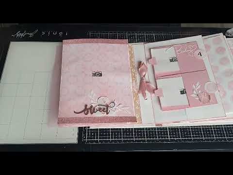 Album de naissance petite fille scrapbooking