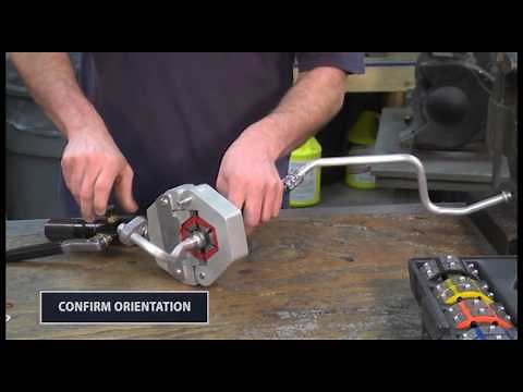 How to Repair an Air Conditioning Hose Assembly: Step 5 Crimp and Clean