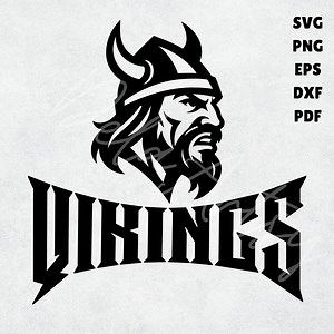 Vikings Maskottchen Logo svg png eps pdf | Nordisches Krieger Team Design für Shirts, Spirit Wear, Abziehbilder, Banner | Digitaler Download - Etsy.de