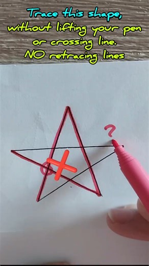 Impossible? One Line Drawing Puzzle No.5