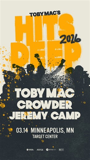 TobyMac invites you to join him for the Hits Deep Tour, coming to Target Center on March 14! Don't miss this night of worship and get your tickets now at the link in the comments. | 98.5 KTIS