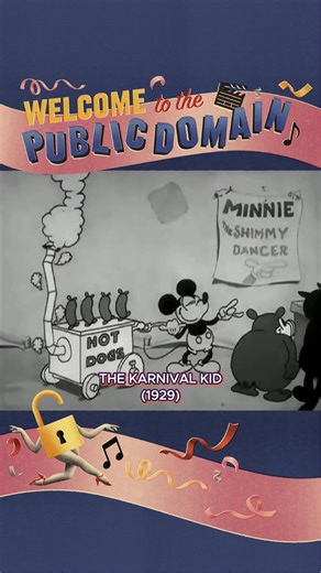Welcome to the public domain, THE KARNIVAL KID (1929), where Mickey Mouse speaks his first dialog—though not in Walt Disney's iconic falsetto! 🐭 🎞️ Learn more. ➡️ https://blog.archive.org/2025/01/01/welcome-to-the-public-domain-in-2025 #PublicDomainDay #PublicDomain #CreativeCommons #CopyrightFree #OpenAccess #CulturalHeritage #ArtForEveryone #FreeToUse #IntellectualFreedom #MickeyMouse #Disney #DisneyHistory #ClassicCartoons #1920sAnimation #GoldenAgeAnimation #VintageCartoons #AnimationHisto