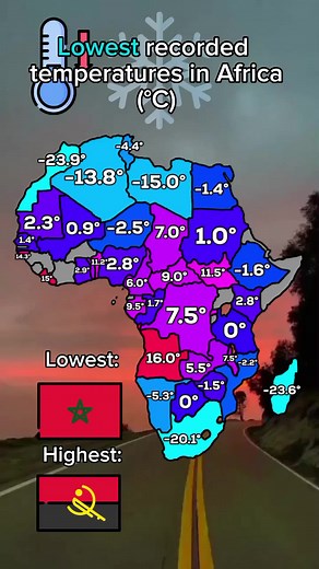 Extreme Cold: Lowest Temperatures Recorded in Africa