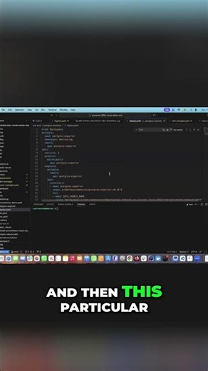 Sidecar Containers Explained: Go App & PostgreSQL Export #shorts